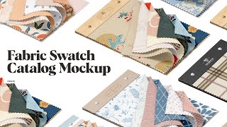 Fabric Swatch Catalog Mockup Presentation screenshot 4