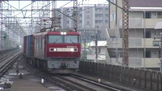 貨物列車　EH500-31号機牽引　３０８７レ　北朝霞駅　2011/07/07