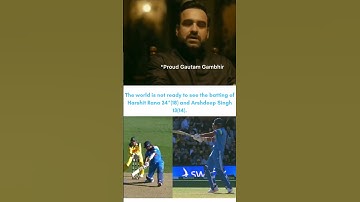 Gautam Gambhir Impressed by Harshit Rana & Arshdeep Singh’s Fightback! #gg #arshdeepsingh