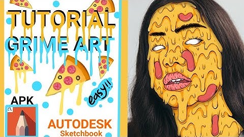 Tutorial "GRIME ART PIZZA" with Autodesk Sketchbook!