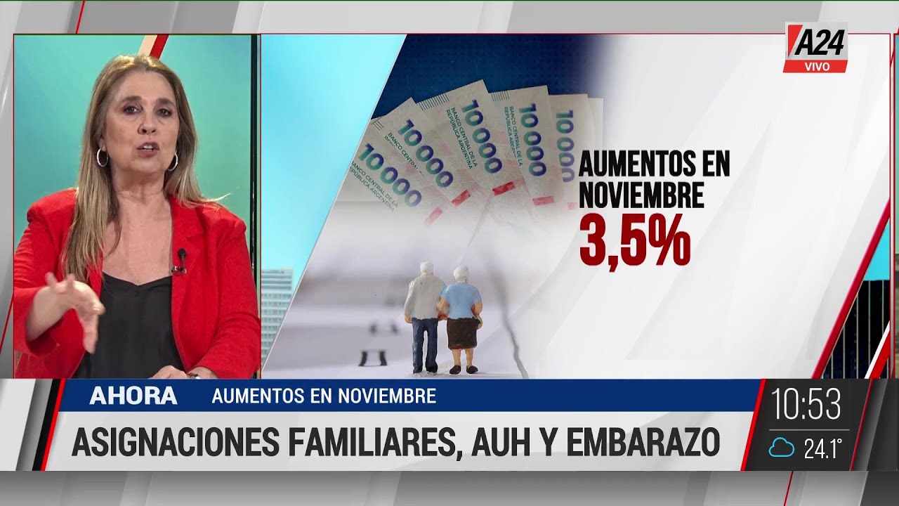 Aumento en las asignaciones familiares, AUH y Embarazo a partir de noviembre