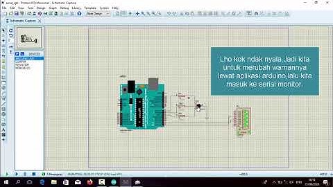 Simuasi Led RGB & Serial RGB Arduino pada Proteus