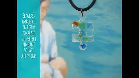 Seaglass embedded in resin to create the perfect pendant to last a lifetime