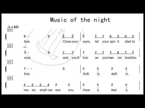 Music Of The Night 降D调伴奏 - instrumental in D flat
