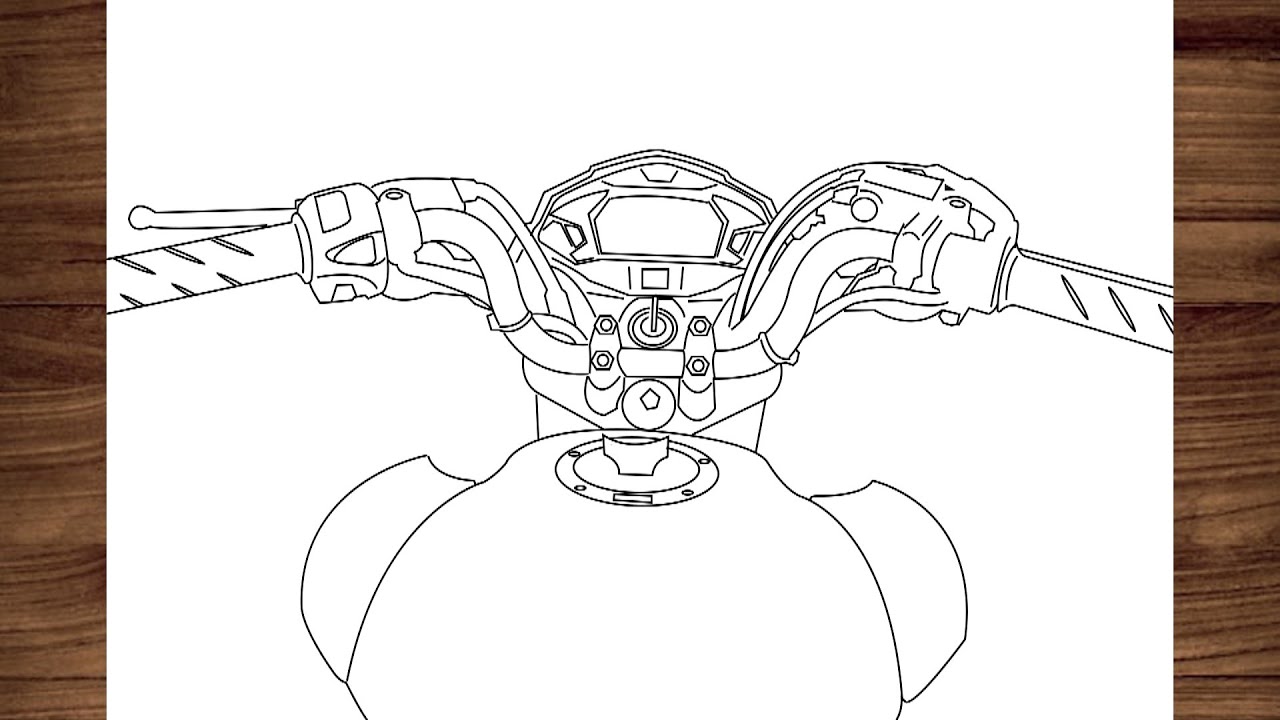 Como Desenhar Uma Moto (Muito Fácil) - Aprender a Desenhar