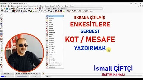 NETCAD-KESİTLERE KOT/ MESAFE #netcad #cad #lisp #netpro #autocad #civil3d #inroads