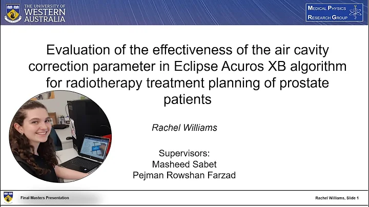 Rachel Williams: Air cavity correction in Eclipse Acuros XB algorithm