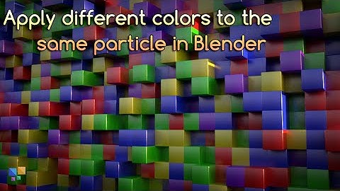 Extra Tip: Different Colors for same Particle in Blender!