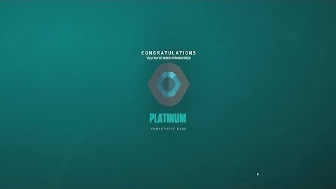Congratulations You Have Been Promoted to Platinum - Valorant