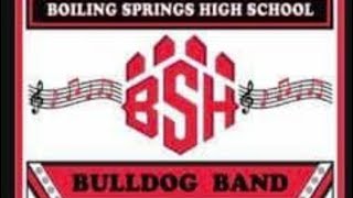 Boiling Springs High School Marching Band in the BS Christmas Parade 2022