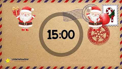 Letter to Santa – 15 Minutes Countdown Timer With Upbeat Christmas Music | Festive Classroom Timer