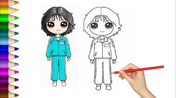 How to Draw Squid Game Player 067 – Easy Drawing Tutorial