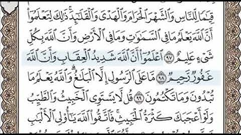 سورة المائدة الصفحة 124 الشيخ محمد صديق المنشاوي