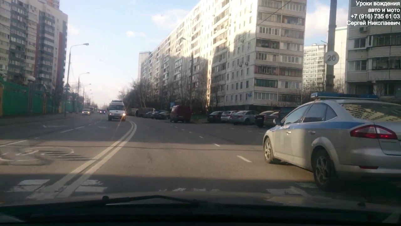 Экзаменационный маршрут ГИБДД Строгино. Серия 1. - YouTube