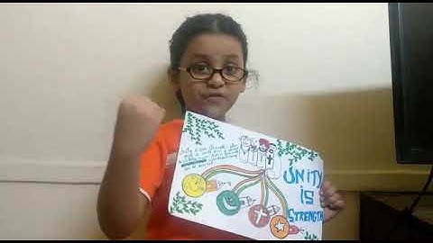 Unity is Strength Poem/Rhyme for kids | Few lines on importance of Unity for kids