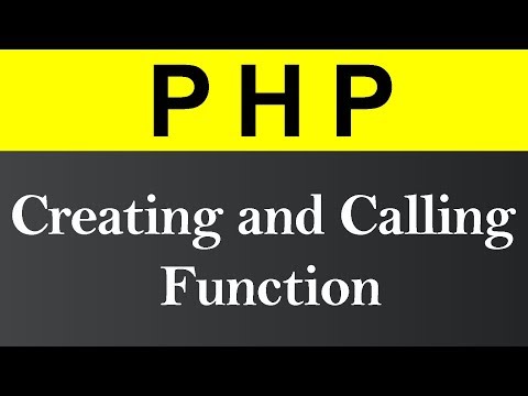 Creating and Calling a Function in PHP (Hindi)