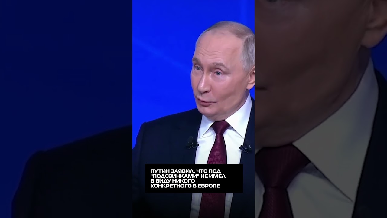 Путин заявил, что под "подсвинками" не имел в виду никого конкретного в Европе