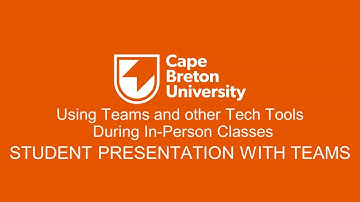 Using Teams and Other Tech Tools During In Person Classes - Student Presentation with Teams