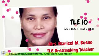Consolacion NHS- Evening Class (Grade 10 Parents/Guardians Orientation)