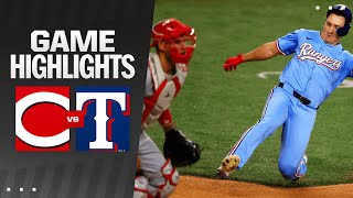 Reds vs. Rangers Game Highlights (4\/28\/24) | MLB Highlights