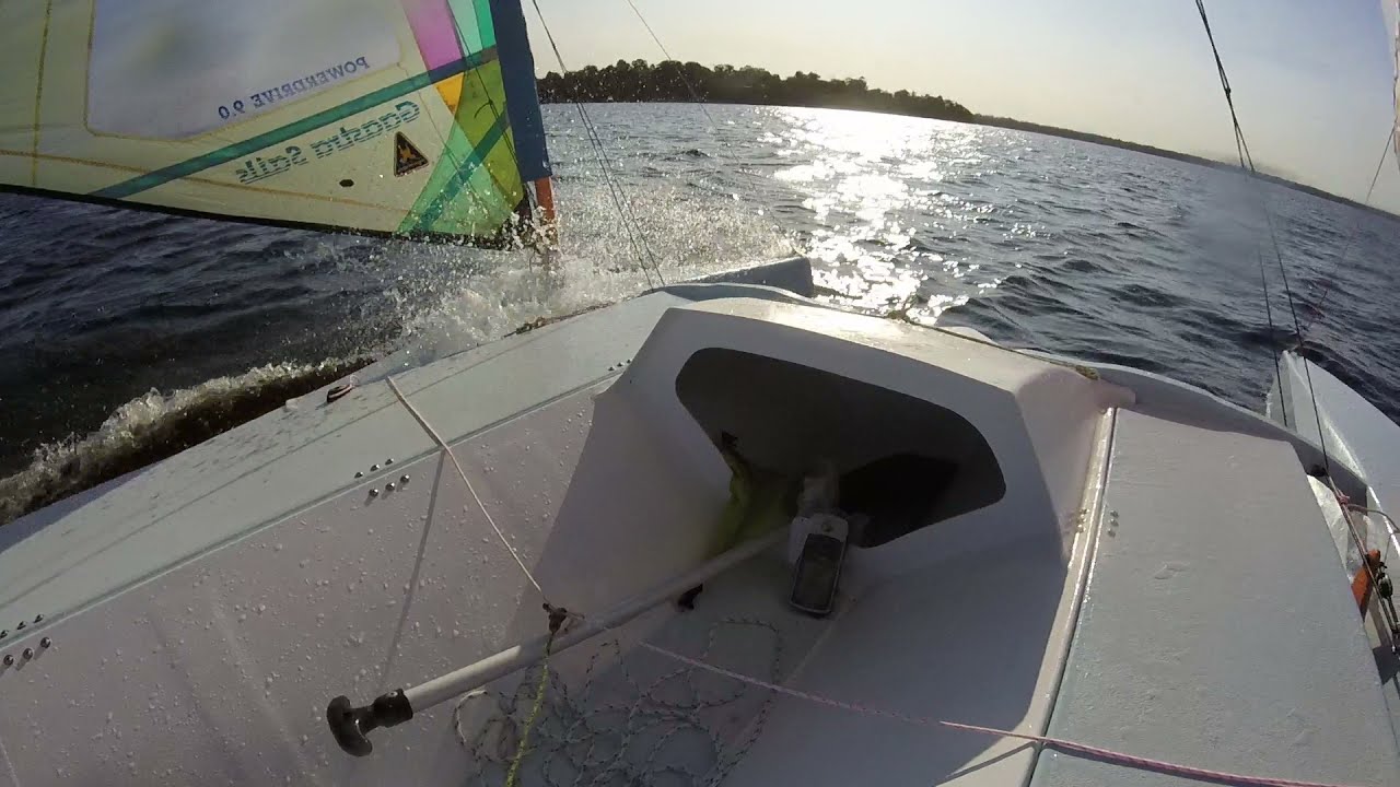 Biplane rigged catamaran 'Tassie' second sail, part2. - YouTube