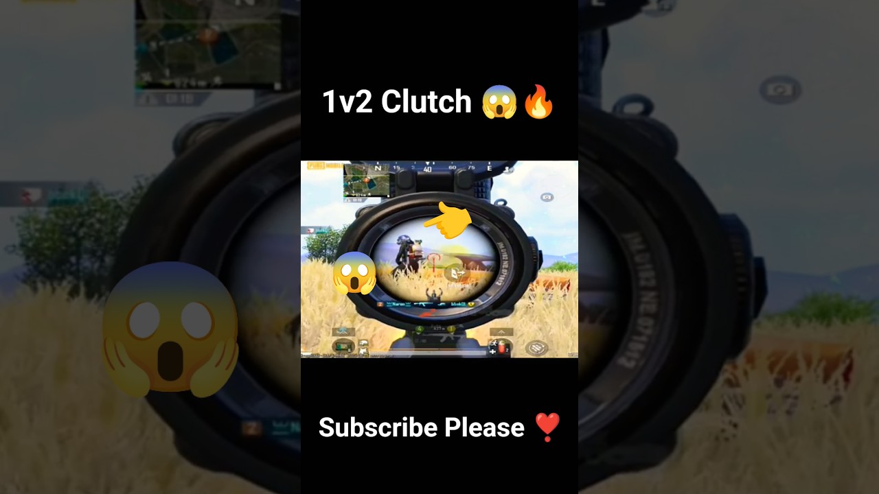 "Insane 1v2 AKM Clutch 😱🔥 | PUBG Mobile Short"