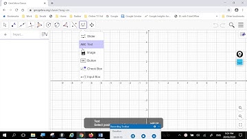 How to insert a picture in Geogebra