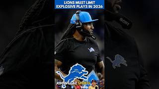 Detroit Lions Must Limit Explosive