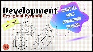 Development of a truncated hexagonal pyramid