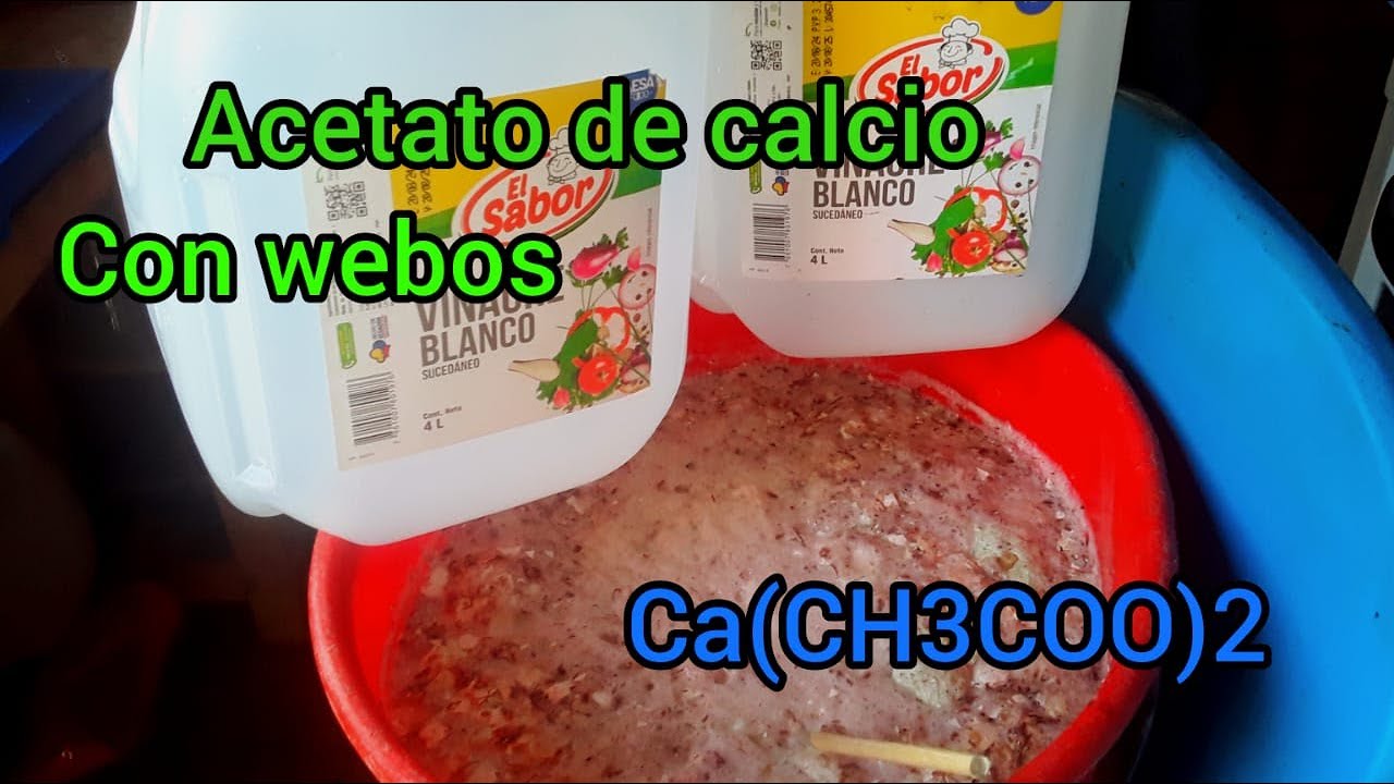 Como hacer ACETATO DE CALCIO apestando la casita en el proceso.