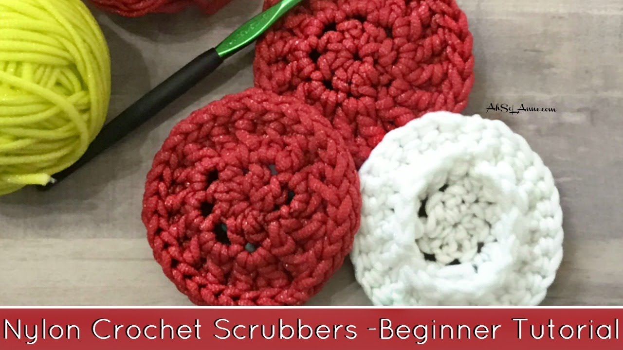 Easy Crochet Circle Pot Scrubber 