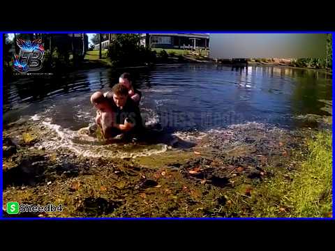 Florida Man Fights Deputies in Alligator Infested Canal #bodycam