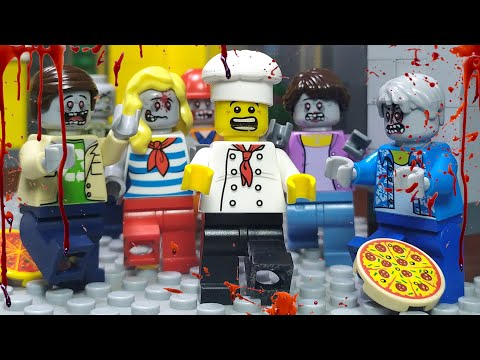 Lego Zombie Attack Pizza Factory