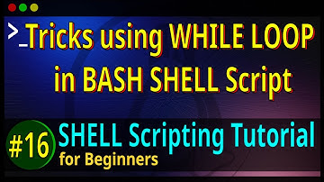 16 | Some tricks using WHILE LOOP in BASH SHELL Script - Interval & Commands execution