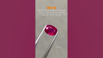 #Đá_Ruby faceg đỏ huyết Lục Yên 1,11ct IRRF277 2412111 | giá: 86tr #iruby #daquy #ruby