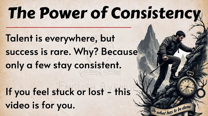 Be Consistent, Change Your Life || Improve Your English Fluency ✅ || English Listening Practice ✅