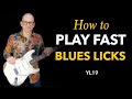 Must-know technique for playing fast blues rock licks - lesson YL19