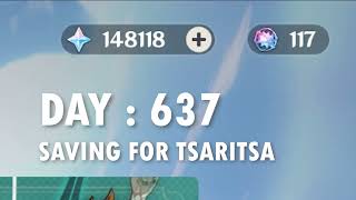 DAY 637 SAVING FOR TSARITSA