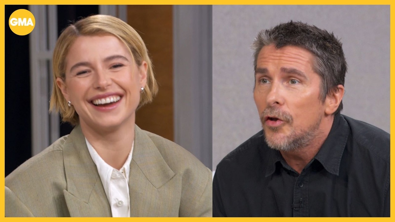 Christian Bale, Jessie Buckley talk awards season, 'The Bride!'