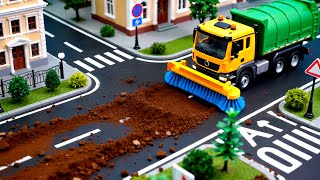 Trucks Get Dirty! 😱 Car Wash Clean Up 🧼 | Police Car, Fire Truck Rescue | Kids Animation & Songs