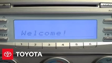 2007 - 2009 Camry How-To: Bluetooth® Overview JBL 6-disc CD Changer | Toyota