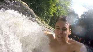 Insane Natural Water Slide Ohiopyle PA