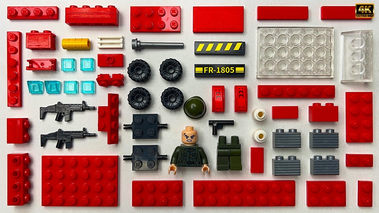 I DIY a LEGO Military Truck Unofficial | Building  Anti Air Craft Truck