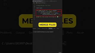 Python Script to Merge Multiple Text Files 📄⚡ | Python Mini Project Series - 24th Project
