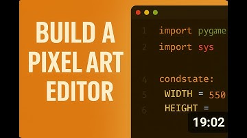 Build a Pixel Art Editor in Python with Pygame | Full Tutorial + Chill Music