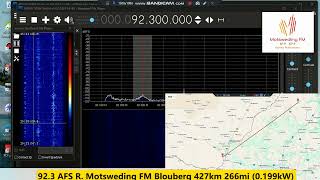 92.3 Aircraft Scatter AFS Motsweding FM Blouberg 427km 266mi (0.199kW) screenshot 3