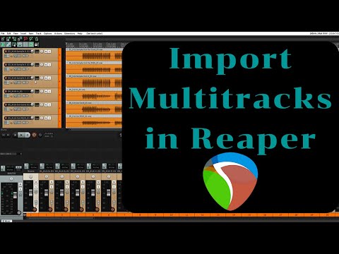 How to Import a Set of Multitracks into Reaper