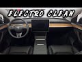 Professional Car Interior Cleaning TESLA Model Y from Copart Auction
