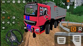 INDIAN BARATH BENZS HEVY MOUNTAIN OFF ROAD 12 WHEELER TIPPER TRACK DRIVING | BUS SIMULATOR INDONESIA screenshot 2
