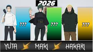 Yuta Vs Maki Vs Hakari Power Levels Jujutsu Kaisen